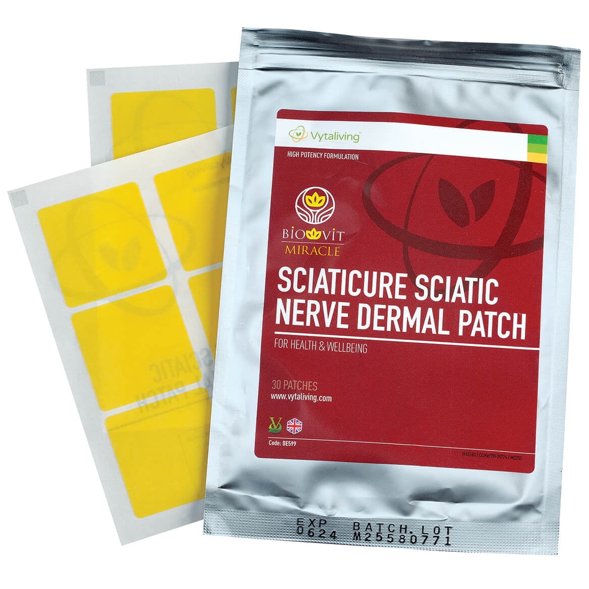 High Potency Sciatic Nerve Relief Dermal Patches