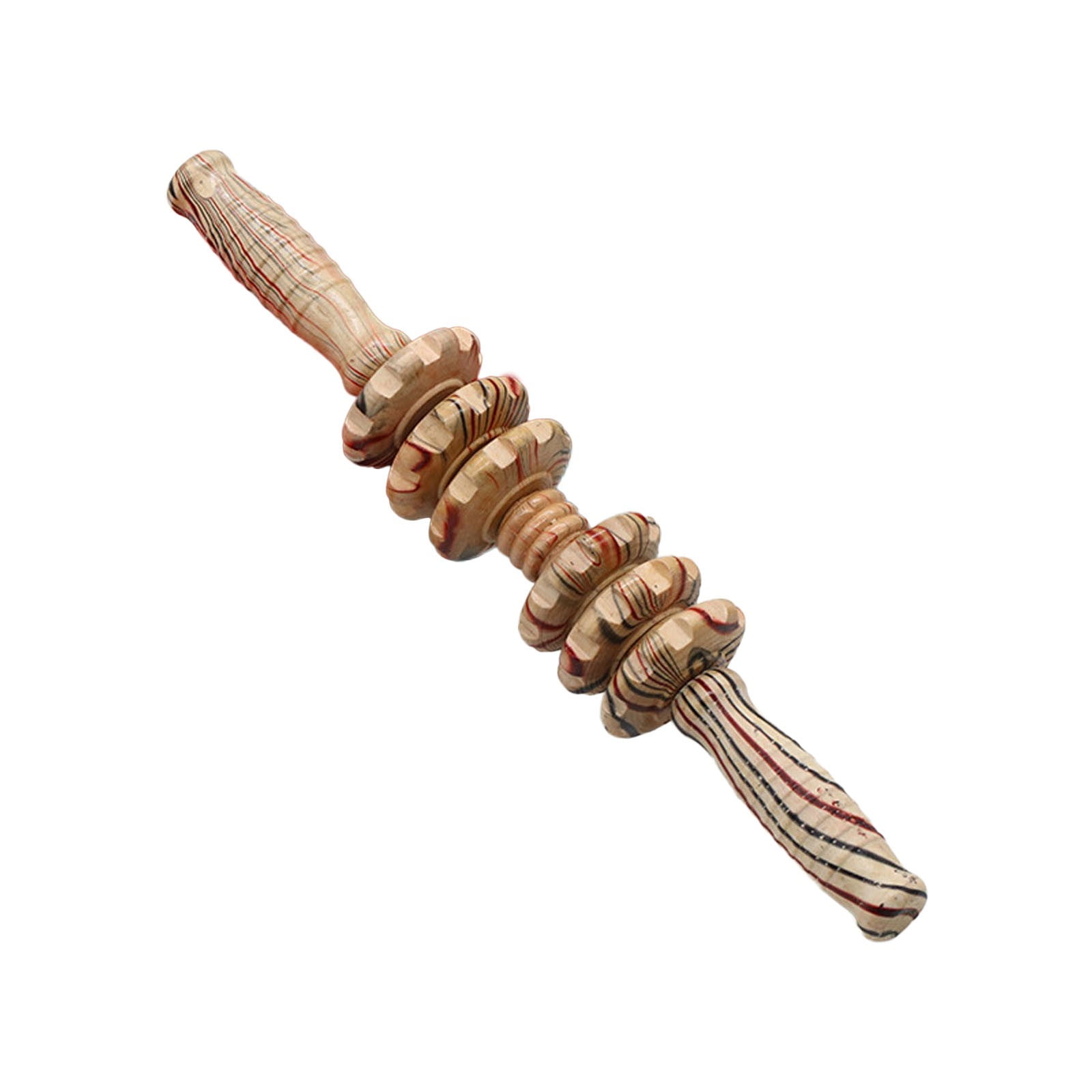 plus One Wood Nine Wheel Abdominal Massager Massage Wheel Massage Stick