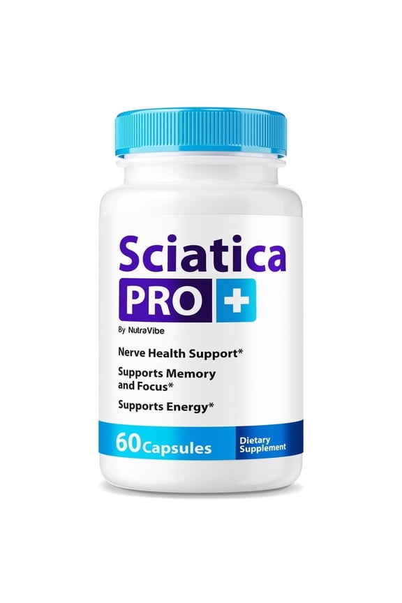 Sciatic Pro+ Advanced Sciatic Pro Plus Formula with a Natural Blend to Help Support Nerve Health, Comfort & Everyday Mobility | Just Take 2 Easy-to-Swallow Pills Daily (60 Capsules)