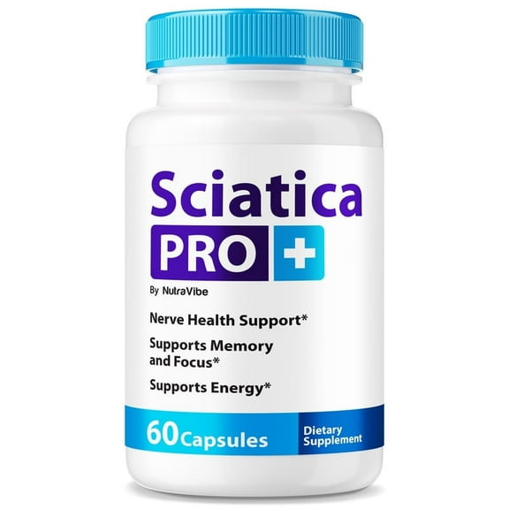 Sciatic Pro+  Advanced Sciatic Pro Plus Formula with a Natural Blend to Help Support Nerve Health, Comfort & Everyday Mobility | Just Take 2 Easy-to-Swallow Pills Daily (60 Capsules)