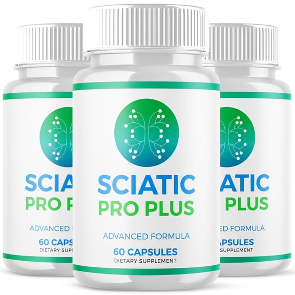 Sciatic Pro Plus Advanced Nerve Health Support Pills Natural Vitamin Supplement 180 Capsules