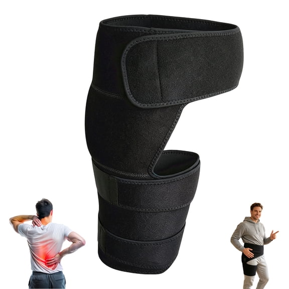 Sciatica Hip Brace Hamstring Groin Support Belt Adjustable Compression Wrap for Arthritis Bursitis and Hip Flexion Pain