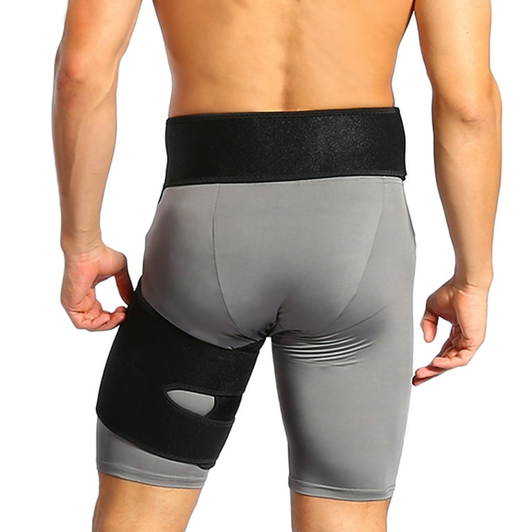 Hip Stabilizer Groin Support, Groin Compression Wrap Groin Brace,  Compression Brace For Hip Hip Flexor Brace Thigh Support, For Women For Men