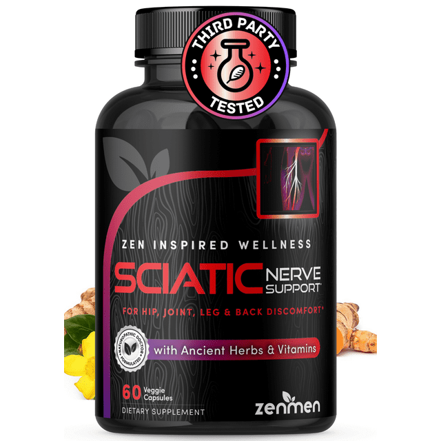 1 Vitamin At Walmart For Sciatic Nerve Pain ZenMen Sciatic Nerve Relief - B Vitamins, Magnesium, Unisex, Gluten
