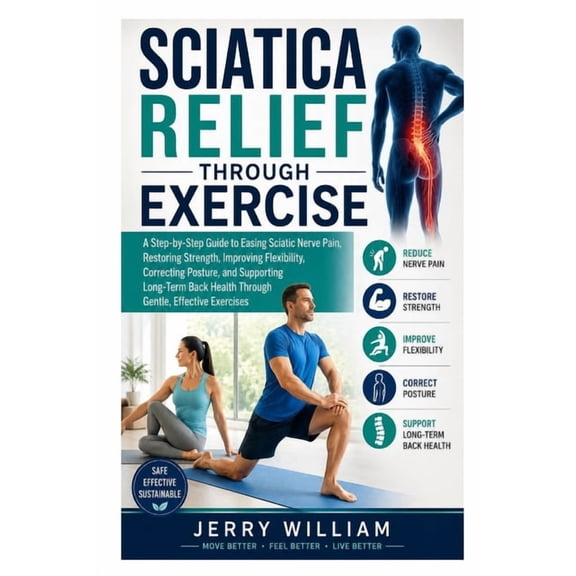 Sciatica Relief Through Exercise: A Step-by-Step Guide to Easing Sciatic Nerve Pain, Restoring Strength, Improving Flexi, (Paperback)