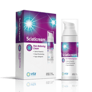 Vita Sciences SciatiCream, Sciatic Nerve Support Cream with Vitamin B12, Arnica, MSM, and Aloe Vera, 1.7 oz