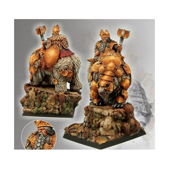 Scibor Monstrous Miniatures Dwarf King on War Bear New