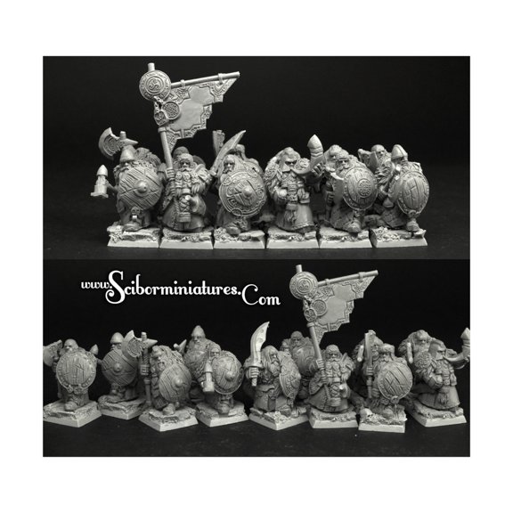 Scibor Monstrous Miniatures Dwarven Mercenaries New