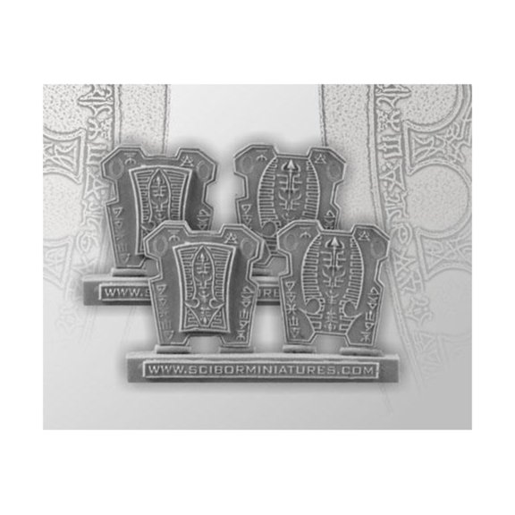 Scibor Monstrous Miniatures Elven Decorated Plates #4 New