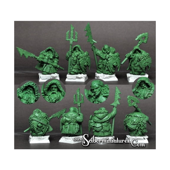 Scibor Monstrous Miniatures Walarus Warriors 4 Miniatures Set #2 New