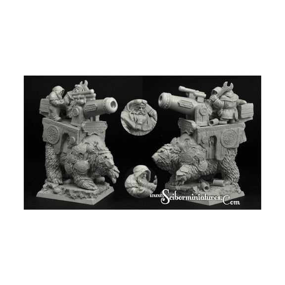 Scibor Monstrous Miniatures War Bear w/Cannon New