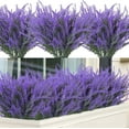thumbnail image 1 of Scidweet 12 Bundles Artificial Lavender Flowers, Fake Plants Faux Lavender Purple Plastic Flowers for Home Table Wedding Centerpieces Vase Indoor Outdoor Decor, 1 of 6