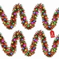 Inside Home Tree Scidweet 2 Pcs 16.4 FT Christmas Garlands Decorations, Pre-Lit ...