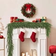thumbnail image 1 of Scidweet 2 Pcs Christmas Garlands Decorations, 12 ft Real Touch Artificial Norfolk Pine Christmas Greenery Garlands for Table Mantle Fireplace Holiday Indoor Outdoor Xmas Decor, 1 of 8