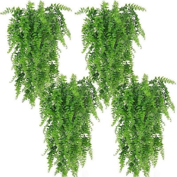 Scidweet 4 Pack Artificial Hanging Plants, Fake Greenery Ivy Leaves Faux Plants for Indoor Outdoor Spring Summer Decoration for Home Office Wedding Courtyard