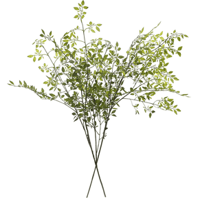 Scidweet Fake Greenery Stems Plants, 2 Pcs 43.3" Artificial Nandina Faux Plants for Indoor Vase Spring Summer Office Table Home Room Decor