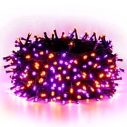 Scidweet Halloween String Lights, 105 FT 300 LED Twinkle Fairy Lights for Indoor Outdoor Halloween Decorations, Purple O