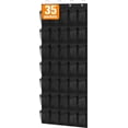 thumbnail image 1 of Scidweet Over The Door Shoe Organizer, 35 Large Breathable Mesh Pockets Hanging Storage Holder Shoe Rack Closet Organizer, Black, 1 of 7