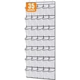 thumbnail image 1 of Scidweet Over The Door Shoe Organizer, 35 Large Breathable Mesh Pockets Hanging Storage Holder Shoe Rack Closet Organizer, White, 1 of 6