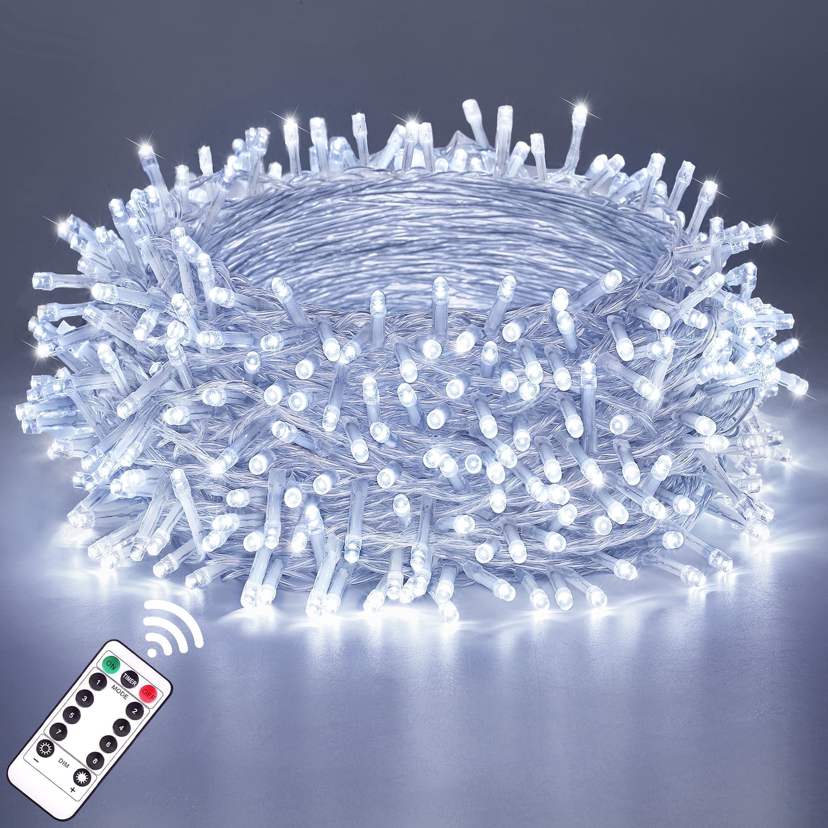 Scidweet Christmas Lights Decorations, 196FT 600 LED Fairy String Lights Christmas Tree with Remote for Indoor Outdoor Home Holiday Wedding Xmas Decor, White