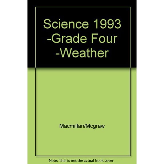 Pre-Owned Science 1993 -Grade Four -Weather Hardcover