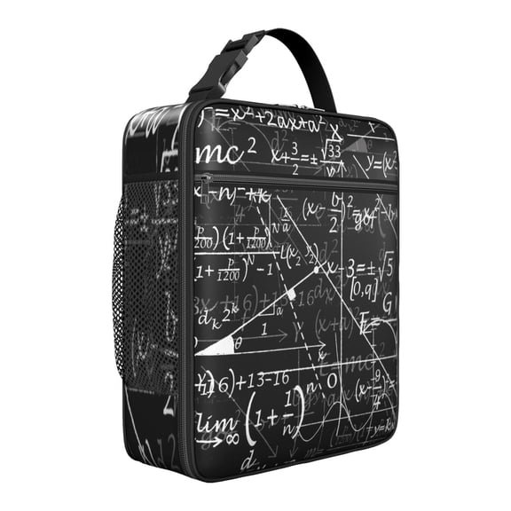 Science & Biology Lunch Tote – Cute Lab Experiment Theme Thermal Bento Bag with Scientific Print, Waterproof and Durable Cooler for School, Teachers, or Science Fans