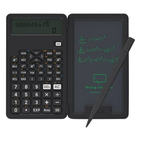 Science Calculator For Students, 12-bit Large Screen, Math Calculator With Notepad