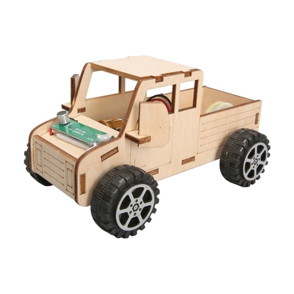 Science Car Toy Model Assembling Decoration Voice Control for Children Girls