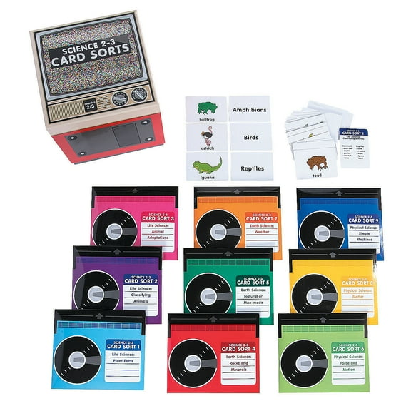 Science Card Sorts Set 2-3 - Educational - 198 Pieces