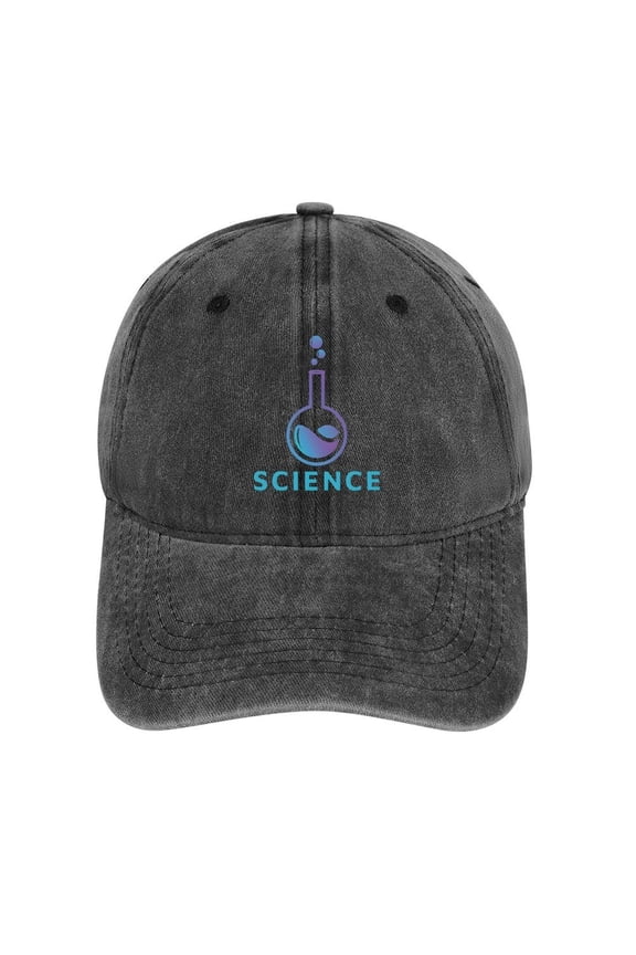 Science Charcoal Baseball Cap for Men Women, Adjustable Snapback Hats Cotton Hat