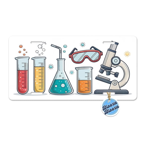 Science Chemistry Biology Physics Metal Novelty License Plate