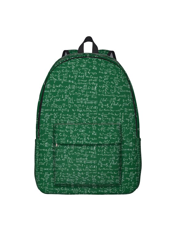 Science Classroom Backpack with Laboratory Experiment Design, Biology Student School Bag, Scientific Formula Travel Daypack