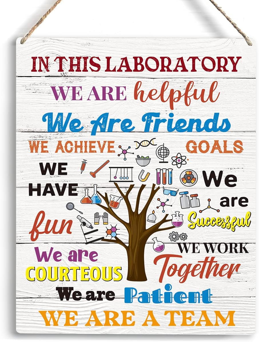 Science Classroom Decor Science Wall Art In This Laboratory We Are ...
