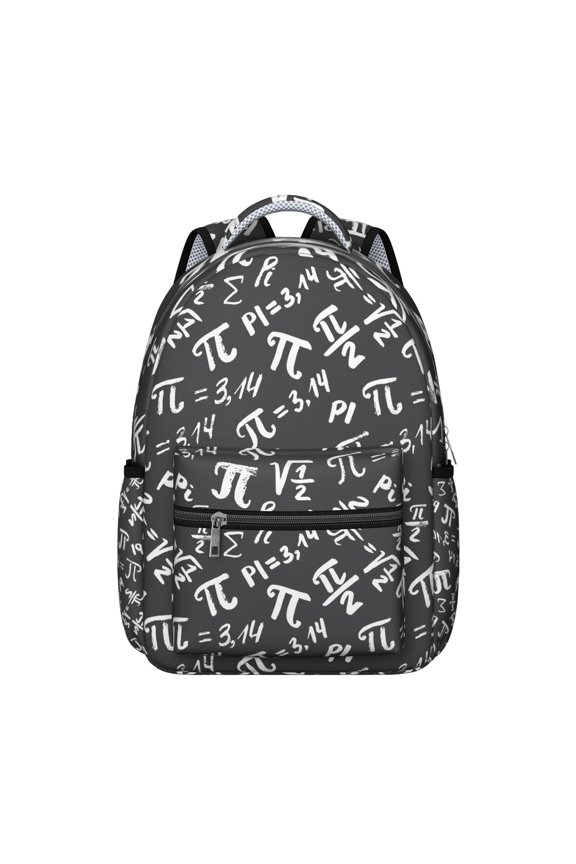 Science Classroom Engineering Students Backpack Scientific Formula Educational Wall School Bag with Chemistry Physics Biology Design, Durable and Comfortable