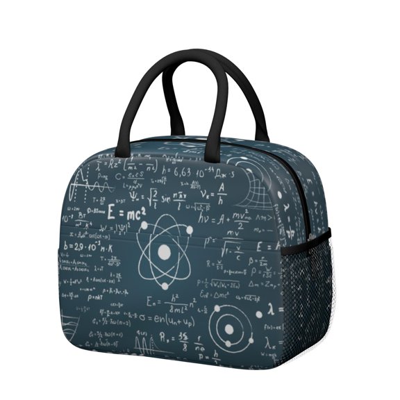Science Classroom Inspired Insulated Lunch Bag – Reusable Thermal Cooler Tote for Moms, Teachers, and Young Scientists