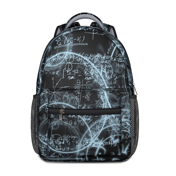 Science Classroom Backpack with Math Geometry Chemistry Physics Biology Print Educational Gift for Students