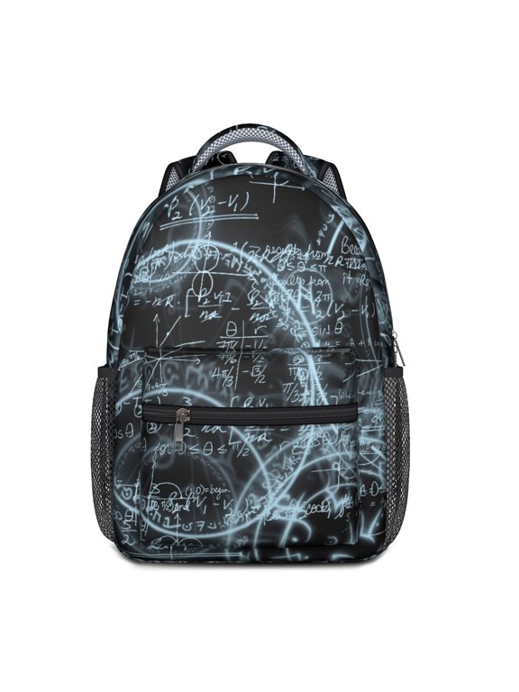 Science Classroom Backpack with Math Geometry Chemistry Physics Biology Print Educational Gift for Students