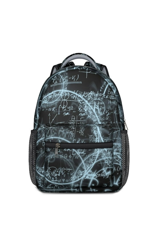 Science Classroom Backpack with Math Geometry Chemistry Physics Biology Print Educational Gift for Students