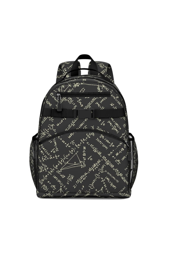 Science Classroom Waterproof Backpack - Breathable Padded School Bag with Chest Strap, Scientific Knowledge Inspired Design for Teenagers & Students, Lightweight & Durable