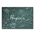 thumbnail image 1 of Science Cutting Board, Physics Science Theme Mathematical Formula Equation on Board, Decorative Tempered Glass Cutting and Serving Board, Small Size, Army Green White, by Ambesonne, 1 of 1