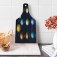 thumbnail image 1 of Science Cutting Board, Solar System Planets and the Sun Pictograms Set Astronomical Colorful Design, Decorative Tempered Glass Cutting and Serving Board, Wine Bottle Shape, Multicolor, by Ambesonne, 1 of 1