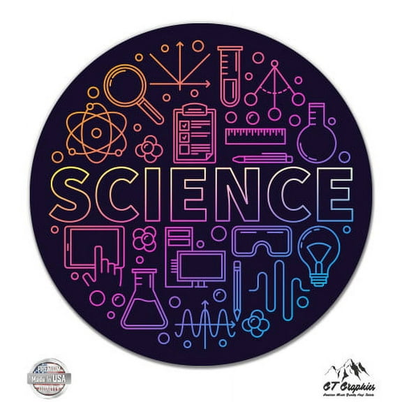 Science Elements Circle - 12" Vinyl Sticker Waterproof Decal
