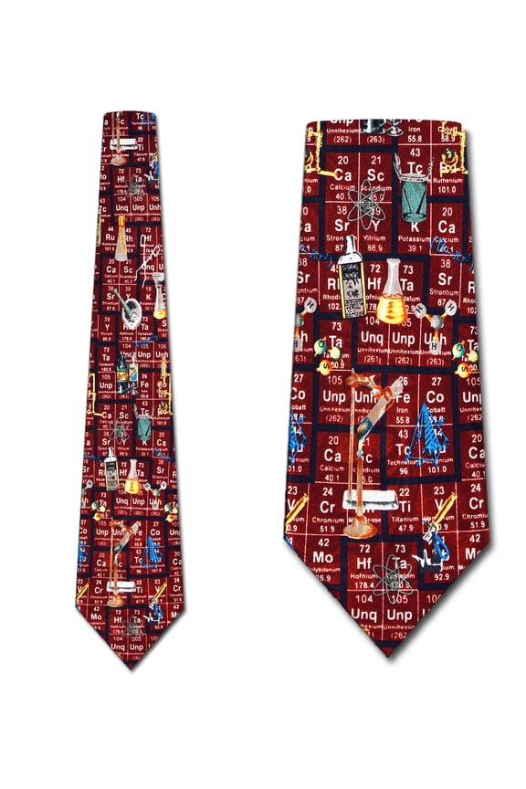 Science & Elements (Red) Necktie Mens Tie