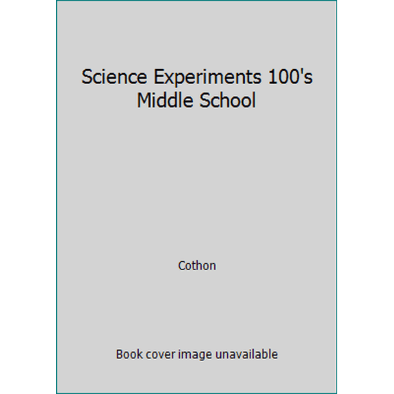 Pre-Owned Science Experiments 100's Middle School (Paperback) 0787215740 9780787215743