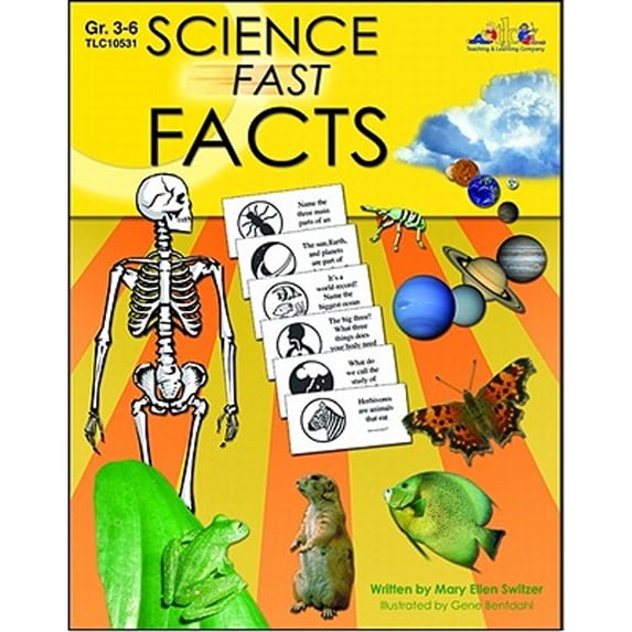 Pre-Owned Science Fast Facts: Animals, Human Body, Insects and Arachnids, Oceaography, Solar System, Weather (Paperback) 1573105317 9781573105316