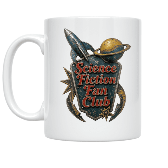 Science Fiction Fan Club Design - Sci-Fi Nerd - 11 oz Ceramic Coffee Mug