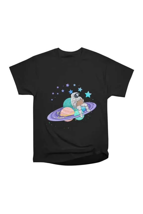 Science Fiction Space astronaut T-Shirt Tee Gift For Him Merch For Her Apparel For Friend