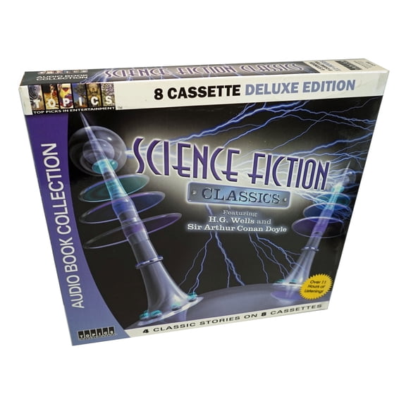 Science Fiction Stories - 8 Audio Cassette Tape Set - Includes HG Wells & Sir Arthur Conan Doyle - The Poison Belt, The Lost World