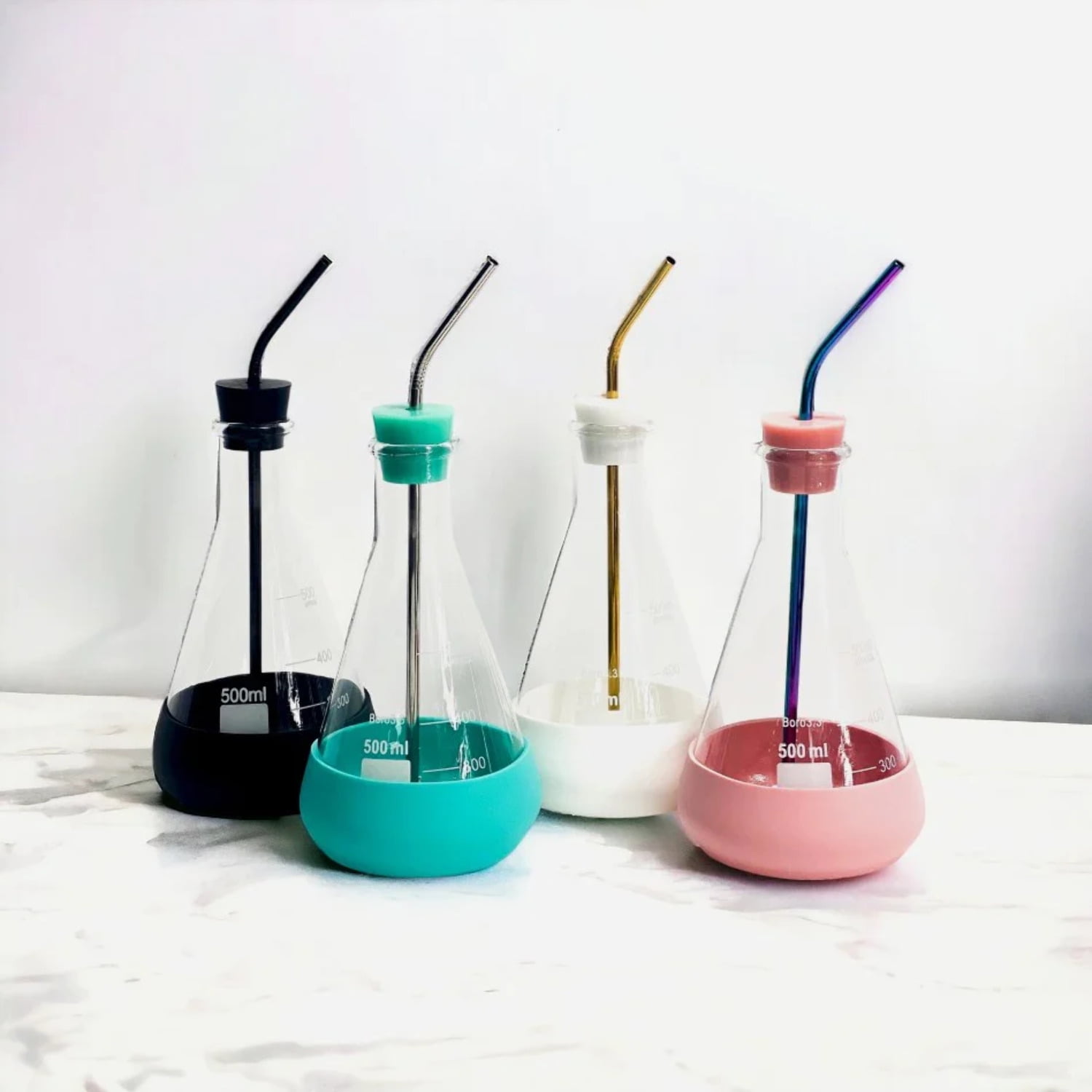 Karter Scientific Erlenmeyerkolben-Set - 3 Größen 50, 150, 250 Ml Borosilikatglas