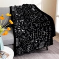 thumbnail image 1 of Science Formulas Chalkboard Math Physics Equation Blanket Flannel Throw Lightweight Super Soft Cozy Blankets for Couch Bed Sofa Chair, Gift for Birthday Thanksgiving Christmas 60"x50" for Teen, 1 of 6